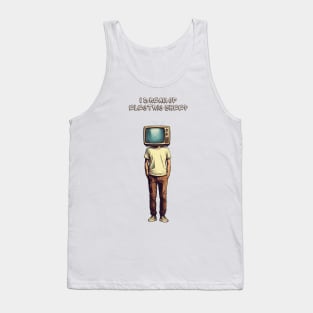 Tv Head I Dream Of Electric Sheep Tank Top